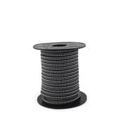 Carrete de cable textil 10 m liso 2 X 0,75 mm negro / blanco
