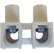 Regleta conexión profesional blanca 4 mm (tira 12 polos)