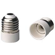 Portalámparas adaptador de E27 A E14.