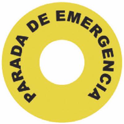 PARO DE EMERGENCIA ETIQ.PVC 60mm