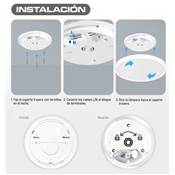 Plafón extraplano "Fenix" 50 W 6000ºK Ø500