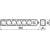 Base múltiple 6 tomas con cable 1,5 m