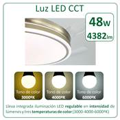 Ventilador 4 aspas retráctiles "Sky" cuero