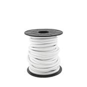 Carrete de cable textil 10 m liso 2 X 0,75 mm blanco