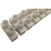 Regleta conexión profesional blanca 4 mm (tira 12 polos)