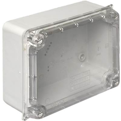 CAJA ESTANCA TAPA TRANSPARENTE SIN CONOS 153 X 110