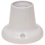 Portalámparas zócalo recto E-27 blanco