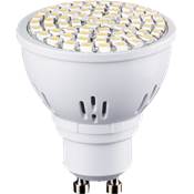 Dicroica 72 leds SMD 3,9 W GU-10 120º 3000ºK