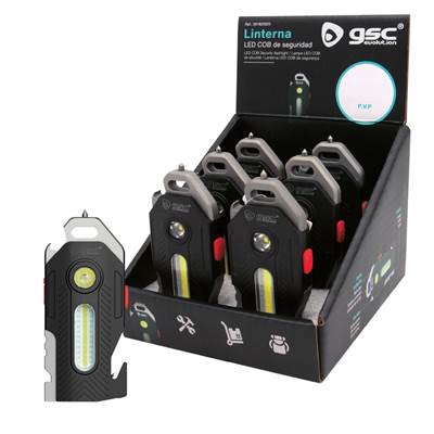 Linterna led de seguridad - Caja expositora