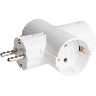 Adaptador triple schuko