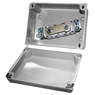 CAJA Y TAPA TRANSP.153X110X65.TORNILLOS 1/4 VUELTA