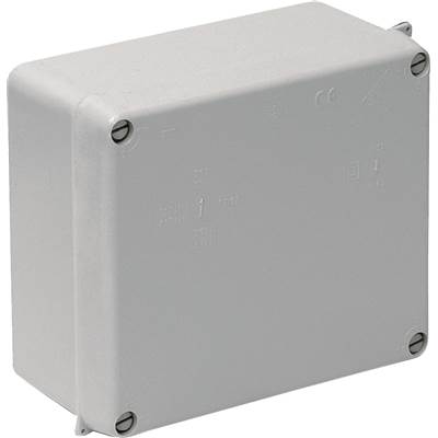 CAJA ESTANCA SIN CONOS 160 X 135 CIERRE TORNILLO GRIS