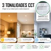 Down-light led CCT superficie cuadrado 20 W