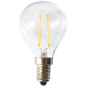 Bombilla esférica led filamento 2,3 W E-14