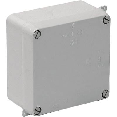 CAJA ESTANCA SIN CONOS 100 X 100 CIERRE TORNILLO GRIS