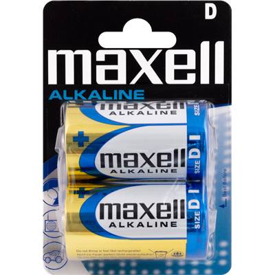 Caja 12 blister 2 pilas LR-20 (D) alcalina "Maxell"