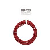 Rollo de cable textil 2,5 m liso 2 X 0,75 mm rojo / negro