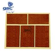 SET 5 FIELTROS ADHESIVOS CUADRADOS 28X44MM - MARRON