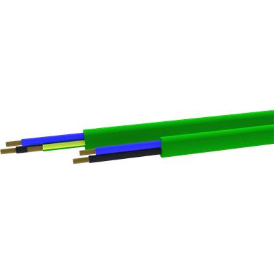 Ordenado polvo incondicional Cable manguera libre de halógenos 0,6-1kV 3X1,5 mm verde