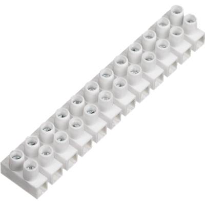 Regleta conexión profesional blanca 10 mm (tira 12 polos)