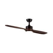 Ventilador de techo con luz 52" 2 aspas de madera