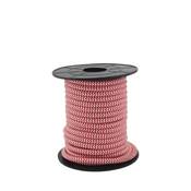 Carrete de cable textil 10 m liso 2 X 0,75 mm rojo / blanco