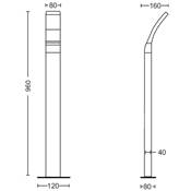 Pedestal "Splay" led 4000ºK