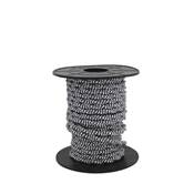 Carrete de cable textil 10 m trenzado 2 X 0,75 mm negro / blanco