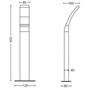 Sobremuro "Splay" led 3000ºK