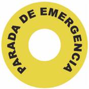 PARO DE EMERGENCIA ETIQ.PVC 60mm