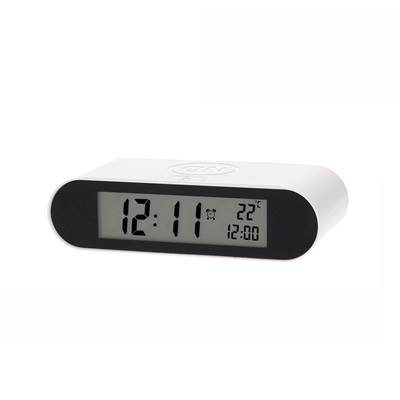 Reloj despertador digital blanco