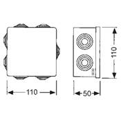 Caja estanca 100 x 100 7 conos