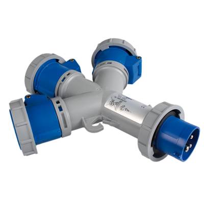 CLAVIJA INDUSTRIAL. 3 BASES INDUSTRIALES 2 P + T, 16 A IP-67