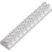 Regleta conexión profesional blanca 10 mm (tira 12 polos)