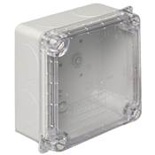 CAJA ESTANCA TAPA TRANSPARENTE SIN CONOS 100 X 100