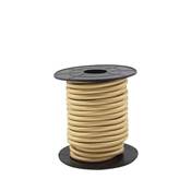 Carrete de cable textil 10 m liso 2 X 0,75 mm dorado