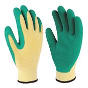 Guante de poliéster y látex talla 9
