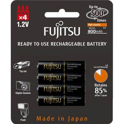 BLISTER 4 PILAS RECARGABLES R-03 "FUJITSU"