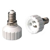 Portalámparas adaptador de E14 A GU10