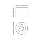 Foco "Phase" led 1 X 4,5 W blanco