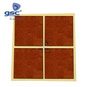 SET 4 FIELTROS ADHESIVOS CUADRADOS 44X38MM - MARRON