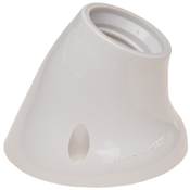Portalámparas zócalo curvo E-27 blanco