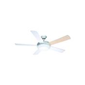 Ventilador de techo con luz 52" 55 W 5 aspas reversibles
