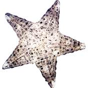 Estrella metraquilato con luz 27 cm