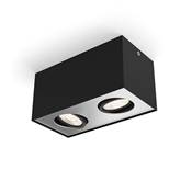Foco "Box" led 2 X 4,5 W negro